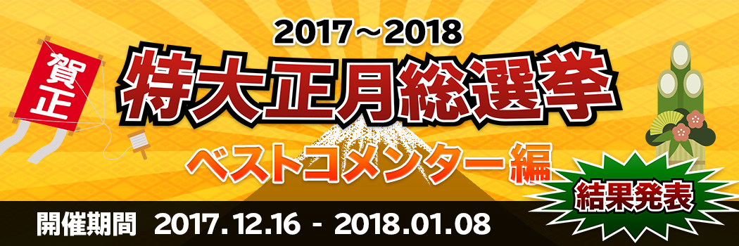 ベスト投稿者決定戦 結果発表